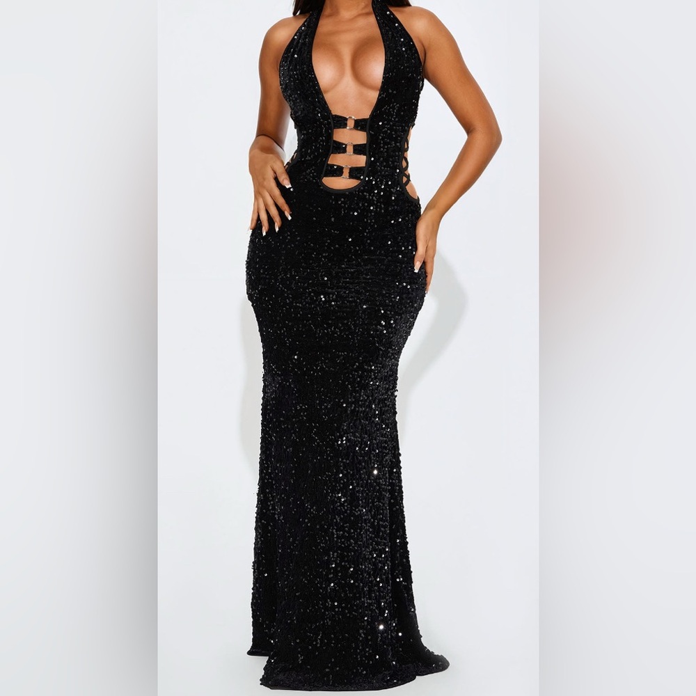 Elegant Black Evening Gown